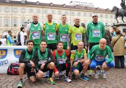 Alcuni dei buschesi che hanno partecipato alla Maratona di Firenze